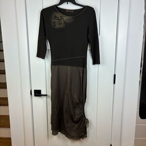 Co. Copine Women's Vintage 90's Y2K Avant-Garde Brown Dress Size Small  h